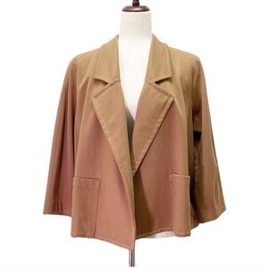 J.Jill open front blazer tan size medium like new!